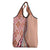 Aloha Vintage Palaka Floral Hawaiian Quilt Grocery Bag Ulaula Motif - Polynesian Pride