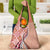 Aloha Vintage Palaka Floral Hawaiian Quilt Grocery Bag Ulaula Motif - Polynesian Pride