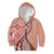 Aloha Vintage Palaka Floral Hawaiian Quilt Kid Hoodie Ulaula Motif - Polynesian Pride