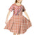 Aloha Vintage Palaka Floral Hawaiian Quilt Kid Short Sleeve Dress Ulaula Motif - Polynesian Pride