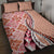 Aloha Vintage Palaka Floral Hawaiian Quilt Quilt Bed Set Ulaula Motif - Polynesian Pride