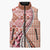 Aloha Vintage Palaka Floral Hawaiian Quilt Sleeveless Puffer Jacket Ulaula Motif - Polynesian Pride