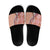 Aloha Vintage Palaka Floral Hawaiian Quilt Slide Sandals Ulaula Motif - Polynesian Pride