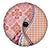 Aloha Vintage Palaka Floral Hawaiian Quilt Spare Tire Cover Ulaula Motif - Polynesian Pride