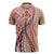 Aloha Vintage Palaka Floral Hawaiian Quilt Zipper Polo Shirt Ulaula Motif - Polynesian Pride