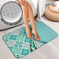 Aloha Vintage Palaka Floral Hawaiian Quilt Bathroom Set Polu Motif - Polynesian Pride