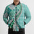 Aloha Vintage Palaka Floral Hawaiian Quilt Bomber Puffer Jacket Polu Motif - Polynesian Pride