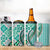 Aloha Vintage Palaka Floral Hawaiian Quilt 4 in 1 Can Cooler Tumbler Polu Motif - Polynesian Pride