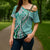 Aloha Vintage Palaka Floral Hawaiian Quilt Cross Shoulder Shirt Polu Motif - Polynesian Pride