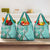 Aloha Vintage Palaka Floral Hawaiian Quilt Grocery Bag Polu Motif - Polynesian Pride