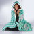 Aloha Vintage Palaka Floral Hawaiian Quilt Hooded Blanket Polu Motif - Polynesian Pride