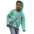 Aloha Vintage Palaka Floral Hawaiian Quilt Kid Hoodie Polu Motif - Polynesian Pride