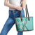 Aloha Vintage Palaka Floral Hawaiian Quilt Leather Tote Bag Polu Motif - Polynesian Pride