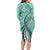 Aloha Vintage Palaka Floral Hawaiian Quilt Long Sleeve Bodycon Dress Polu Motif - Polynesian Pride