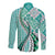 Aloha Vintage Palaka Floral Hawaiian Quilt Long Sleeve Button Shirt Polu Motif - Polynesian Pride