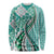 Aloha Vintage Palaka Floral Hawaiian Quilt Long Sleeve Shirt Polu Motif - Polynesian Pride