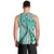 Aloha Vintage Palaka Floral Hawaiian Quilt Men Tank Top Polu Motif - Polynesian Pride