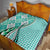 Aloha Vintage Palaka Floral Hawaiian Quilt Quilt Polu Motif - Polynesian Pride