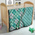Aloha Vintage Palaka Floral Hawaiian Quilt Quilt Polu Motif - Polynesian Pride