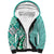 Aloha Vintage Palaka Floral Hawaiian Quilt Sherpa Hoodie Polu Motif - Polynesian Pride