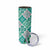 Aloha Vintage Palaka Floral Hawaiian Quilt Skinny Tumbler Polu Motif - Polynesian Pride