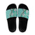 Aloha Vintage Palaka Floral Hawaiian Quilt Slide Sandals Polu Motif - Polynesian Pride