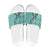 Aloha Vintage Palaka Floral Hawaiian Quilt Slide Sandals Polu Motif - Polynesian Pride