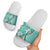 Aloha Vintage Palaka Floral Hawaiian Quilt Slide Sandals Polu Motif - Polynesian Pride