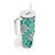 Aloha Vintage Palaka Floral Hawaiian Quilt Tumbler With Handle Polu Motif - Polynesian Pride