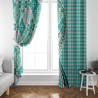 Aloha Vintage Palaka Floral Hawaiian Quilt Window Curtain Polu Motif - Polynesian Pride