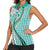 Aloha Vintage Palaka Floral Hawaiian Quilt Women Sleeveless Polo Shirt Polu Motif - Polynesian Pride