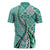 Aloha Vintage Palaka Floral Hawaiian Quilt Zipper Polo Shirt Polu Motif - Polynesian Pride