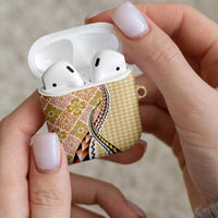 Aloha Vintage Palaka Floral Hawaiian Quilt AirPods Case Melemele Motif - Polynesian Pride