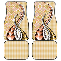 Aloha Vintage Palaka Floral Hawaiian Quilt Car Mats Melemele Motif - Polynesian Pride