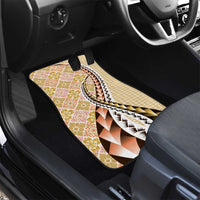 Aloha Vintage Palaka Floral Hawaiian Quilt Car Mats Melemele Motif - Polynesian Pride