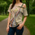 Aloha Vintage Palaka Floral Hawaiian Quilt Cross Shoulder Shirt Melemele Motif - Polynesian Pride