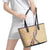 Aloha Vintage Palaka Floral Hawaiian Quilt Leather Tote Bag Melemele Motif - Polynesian Pride