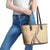 Aloha Vintage Palaka Floral Hawaiian Quilt Leather Tote Bag Melemele Motif - Polynesian Pride