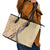 Aloha Vintage Palaka Floral Hawaiian Quilt Leather Tote Bag Melemele Motif - Polynesian Pride