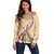 Aloha Vintage Palaka Floral Hawaiian Quilt Off Shoulder Sweater Melemele Motif - Polynesian Pride
