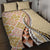 Aloha Vintage Palaka Floral Hawaiian Quilt Quilt Bed Set Melemele Motif - Polynesian Pride