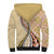 Aloha Vintage Palaka Floral Hawaiian Quilt Sherpa Hoodie Melemele Motif - Polynesian Pride