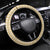 Aloha Vintage Palaka Floral Hawaiian Quilt Steering Wheel Cover Melemele Motif - Polynesian Pride