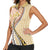 Aloha Vintage Palaka Floral Hawaiian Quilt Women Sleeveless Polo Shirt Melemele Motif - Polynesian Pride