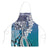 Aloha Vintage Plumeria Hawaiian Tapa Pattern Apron Blue Hawaiian Tapa Pattern - Polynesian Pride