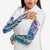 Aloha Vintage Plumeria Hawaiian Tapa Pattern Arm Sleeves Blue Hawaiian Tapa Pattern - Polynesian Pride