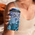 Aloha Vintage Plumeria Hawaiian Tapa Pattern 4 in 1 Can Cooler Tumbler Blue Hawaiian Tapa Pattern - Polynesian Pride