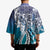 Aloha Vintage Plumeria Hawaiian Tapa Pattern Kimono Blue Hawaiian Tapa Pattern - Polynesian Pride