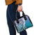 Aloha Vintage Plumeria Hawaiian Tapa Pattern Shoulder Handbag Blue Hawaiian Tapa Pattern - Polynesian Pride