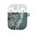 Aloha Vintage Plumeria Hawaiian Tapa Pattern AirPods Case Dark Turquoise Hawaiian Tapa Pattern - Polynesian Pride